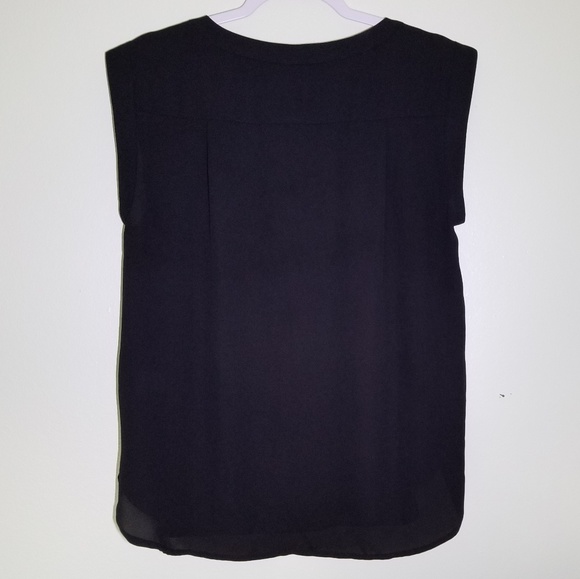 J. Crew | Black Semi Sheer Top - Picture 3 of 5